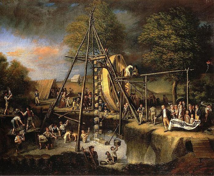 Charles Willson Peale Exhuming the First American Mastodon.